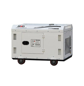 Senci nhà máy điện 10 KVA im lặng Máy phát điện diesel 110V 220V 60Hz monophase 3000rpm 3600rpm với ATS Hộp 4 bánh xe dễ dàng để di chuyển - Product Image 3