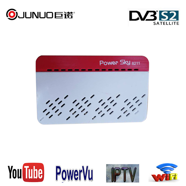 Junuo prix usine DVB-S2 MINI HD récepteur Satellite SUNPLUS 1506TV avec WIFI IKS IPTV