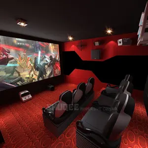 Shuqee Thiết Bị Chơi Game 5D Rạp Chiếu Phim Với Ghế Chuyển Động Âm Thanh Hệ Thống Hình Ảnh Cho Nam Công Viên