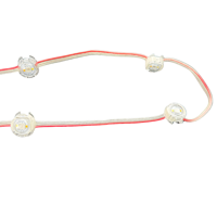 50 Pixels DC12V WS2805 RGBIC + CCT 5 couleurs 2cm Module LED adressable rond 3Pin fil clair