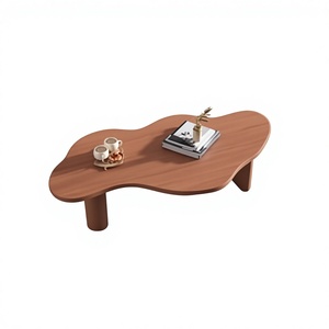 Modern Wooden Coffee <b>Table</b> Minimalist Design Handmade <b>Solid</b> <b>Wood</b> <b>Top</b> and Frame Living Room Furniture - Product Image 1