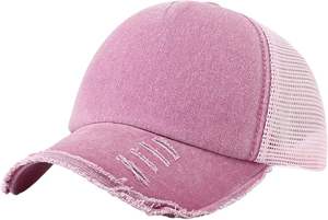 Gorra de Béisbol de 5 Paneles, Perfil Bajo, Algodón Lavado Vintage, Dos Tonos, Protección Solar, Moda Vintage, Ajustable, Gorra de Golf - Product Image 4