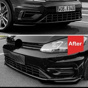 2012-2020 pour Golf 7 7.5 MK7 MK7.5 GTD R R-Line Style Spoiler de pare-chocs avant, protection de pare-chocs avant, kit carrosserie, lèvre avant - Product Image 2