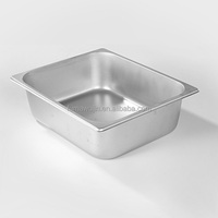 Bac Gastronorme Rectangulaire en Acier Inoxydable GN, Plateau de Service, Contenant à Glace pour Restaurant, Hôtel, Buffet