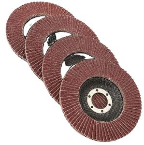 Disque à lamelles en oxyde d'aluminium 4 ''X 5/8'' Support en <span class=keywords><strong>fibre</strong></span> <span class=keywords><strong>de</strong></span> <span class=keywords><strong>verre</strong></span> Disque abrasif 100X16mm pour le polissage <span class=keywords><strong>de</strong></span> l'acier inoxydable Personnalisable OEM - Product Image 4