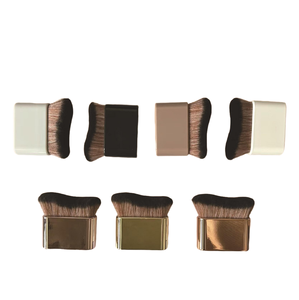 Brocha de Maquillaje Multiusos de Bambú para Rostro, Cuerpo y Piernas, Herramienta para Difuminar Base, <span class=keywords><strong>Autobronceador</strong></span>, Bronceador <span class=keywords><strong>Facial</strong></span>, Productos con Brillo - Product Image 6