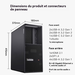 เวิร์กสเตชัน Lenovo Thinkstation P3 Gen2 Graphic Tower พร้อม U9-285k แรม 64GB 512GB+2TB RTX5060-8G บรรจุภัณฑ์เดิม - Product Image 5