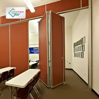 בכיתה אקוסטית נייד קיר מחיצת חדר דלתות מפורמט קירות בית הספר מתקפל חדר מטלטלין קיר מחיצה