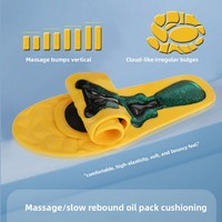 Semelles de massage confortables en PU, haute absorption des chocs, souples et résistantes à l'huile, pour hommes et femmes, pour le sport et la course à pied