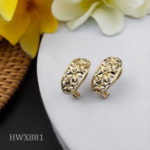 Boucles d'oreilles hawaïennes en <span class=keywords><strong>or</strong></span> 14K, perles et diamants mélangés de fleurs, boucles d'oreilles tortue en <span class=keywords><strong>or</strong></span> - Product Image 6