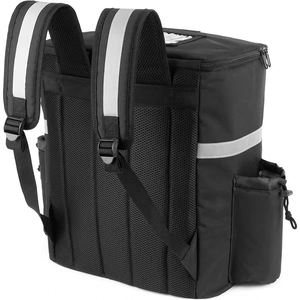 Custom Logo Reusable Grocery Thermal Bag Ideal for Food Delivery with Large Cupholders Reinforced Straps - Product Image 4