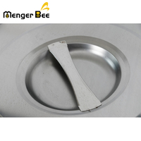 Menger Bee Nouveau Réservoir de Stockage de Miel en Acier Inoxydable 201, Capacité 25kg-200kg, 30L, Diamètre 35cm, Épaisseur 0.8mm, avec Couvercle et Filtre de Déshydratation