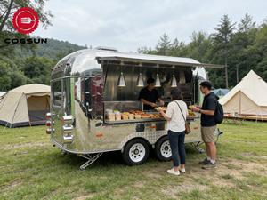 Remorque <span class=keywords><strong>de</strong></span> camion-restaurant en acier inoxydable à vendre en Chine - Équipement <span class=keywords><strong>de</strong></span> cuisine mobile résistant à la rouille pour snacks, bonbons et chips - Product Image 4