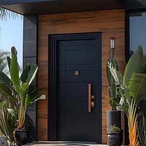 ZEKIN - Puertas de Entrada de Seguridad de Aluminio Residenciales Americanas para Exteriores de Villas, Puertas Principales Antirrobo para el Hogar - Product Image 4