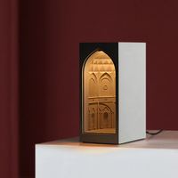Lampe murale LED moderne en plâtre style Jardin Persan pour chambre à coucher, ornement de chevet, cadeau design, veilleuse architecturale, lumière d'angle créative