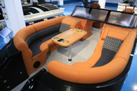 Bateau ponton de luxe 2025 en aluminium, modèle sport, 22 pieds/25 pieds, pour le tourisme et la pêche, avec remise en gros pour les acheteurs en gros