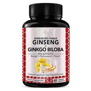 Ginseng ginkgo biloga Energy Gummy candy ginseng ekstrak suplemen gummy tidur