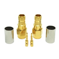 Connecteur coaxial RF mâle SMA en laiton conforme RoHS, fourni par l'usine, pour câbles coaxiaux LMR240, H155, 4DFB, RG59, RG8X – En stock