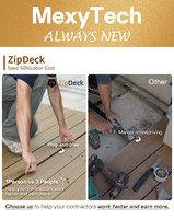 Plancher composite solide Mexytech haute performance, anti-corrosion, facile d'entretien, pour parcs publics et allées commerciales