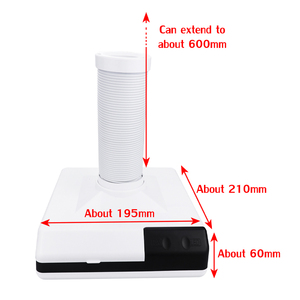 Extracteur de poussière dentaire de bureau 60W portable avec 3 lumières LED et forte aspiration - Product Image 3