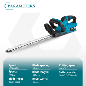 20V điện không dây hàng rào tông đơ màu xanh lá cây máy Cây Bụi Vườn dòng DIY cấp công nghiệp Lithium dụng cụ cầm tay cho vườn chăm sóc - Product Image 3