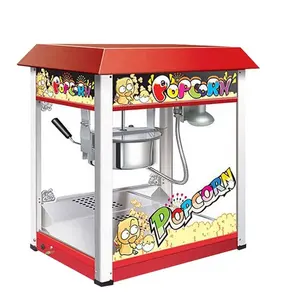 Commerciële Automatische Popcornautomaat Op Pretpark Voedselstand