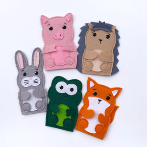 Sinh Nhật Đảng Quà Tặng Trường Mẫu Giáo Làm Chất Lượng Trẻ Em Mềm Cảm Thấy Động Vật Tùy Chỉnh Con Rối Ngón Tay Cho Giáo Dục Đồ Chơi - Product Image 6