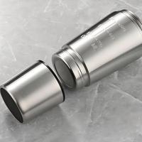 Bouteille shaker isotherme à double paroi en acier inoxydable 20 oz avec logo personnalisé, compartiment de stockage pour poudre, mélange rapide des protéines