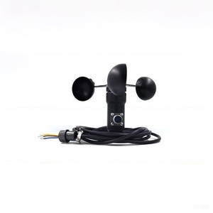 ई प्रमाण पत्र rs485 0.4-2v पल्स जिग्बी एल्यूमीनियम मिश्र धातु तीन कप एनीमोमीटर पवन गति वेग सेंसर - Product Image 3