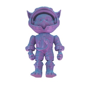 Figurine d'action de chat imprimée en 3D sur mesure, mini figurine, modèle de combinaison spatiale tendance, jouet à l'échelle 1:48, articulations mobiles, plastique durable - Product Image 5