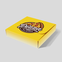 Boîte à pizza carrée recyclable avec fermeture magnétique, impression personnalisée du logo, pour emballage en gros de sushis et pizzas