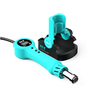 Pistola <span class=keywords><strong>de</strong></span> calor Rf4 con modo <span class=keywords><strong>de</strong></span> suspensión inteligente y pantalla digital para herramienta <span class=keywords><strong>de</strong></span> estación <span class=keywords><strong>de</strong></span> soldadura <span class=keywords><strong>de</strong></span> reparación móvil - Product Image 1