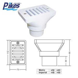 Système de filtration pour <span class=keywords><strong>piscine</strong></span> PIKES Aqua Pool avec raccords ABS, drain principal, retour d'eau et <span class=keywords><strong>skimmer</strong></span> - Product Image 3