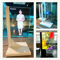 Écran d'affichage numérique OLED 2K transparent de 55 pouces, affichage publicitaire pour vitrine de magasin, affichage interactif tactile pour magasin commercial, CMS SDK