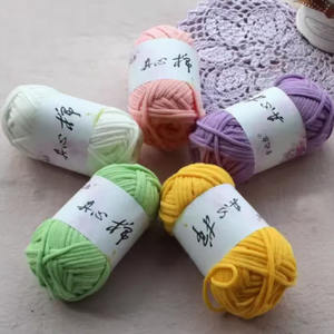 Filato Misto Cotone/Nylon Autentico <span class=keywords><strong>per</strong></span> Lavoro a Maglia, Spesso, Tinto, Ecologico, <span class=keywords><strong>per</strong></span> Sciarpe, Tappeti, Cuscini, Borse, Uncinetto - Product Image 4