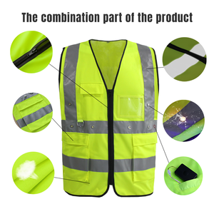 Gilet de sécurité réfléchissant à Led avec Logo personnalisé, haute visibilité, pour les travailleurs et les ingénieurs, vente en gros - Product Image 3