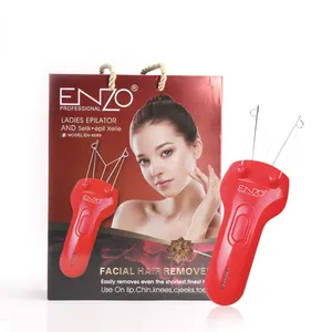 एंज़ो महिलाओं के चेहरे के बाल ट्रिमर पेशेवर एपिलेटर इलेक्ट्रिक महिला शरीर को चेहरे के सूती धागे डिपो के लिए बाल हटाने का सामना करना पड़ता है
