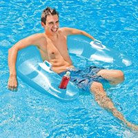 Usine vente en gros, piscine gonflable, chaise de salon d'eau, flotteur pour adultes, fauteuil tubulaire flottant