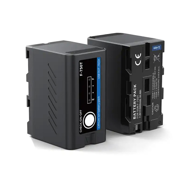 High Capacity NP-F750 F770 F530 F550 F750 F530 F330 Digital Camera Battery for Sony NP-F750/770 Battery With Type C Port