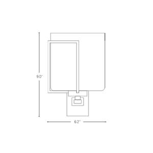 Applique murale en verre créative carrée simple à tête unique en cuivre sur mesure pour couloir d'hôtel, salle de bain, salon, escalier - Product Image 5