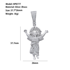 Ciondolo all'ingrosso con zircone personalizzato per bambini piccolo ragazzo angelo custode - Product Image 5