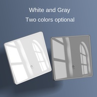 Boîtier en aluminium ultra-mince blanc pour électricien international IP65 0.1mm Interrupteur à double commande Panneau caché de type 86 Utilisation industrielle