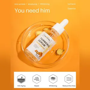 Siero Viso alla Curcuma per Sbiancamento, Idratazione e Correzione Macchie Scure, Olio di Curcuma, Essenza di Zenzero, <span class=keywords><strong>Cosmetici</strong></span> Coreani - Product Image 3