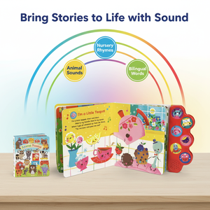 Livre sonore numérique chinois à couverture rigide, reliure parfaite, carton couché artistique, sons musicaux pour l'éveil des jeunes enfants - Product Image 2