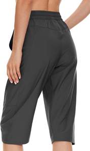 Pour Hotsell femmes décontracté été <span class=keywords><strong>randonnée</strong></span> <span class=keywords><strong>pantalon</strong></span> séchage rapide tissé techniques respirant cordon Shorts mince ample taille plate - Product Image 4