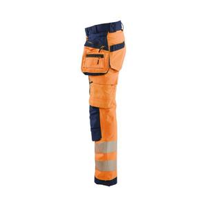 BLAKLADER - 711825135389D19 Women's <b>Hi</b>-<b>Vis</b> Softshell trousers <b>Orange</b>/Navy blue - EAN 7330509878057 <b>HI</b>-<b>VIS</b> WORKWEAR - Product Image 4