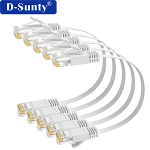 Factory OEM Price High Speed Cat6 Ethernet Flat <b>Cable</b> 30AWG 32AWG Bare Copper CCA Indoor/<b>Outdoor</b> 1m 30m UTP FTP SFTP RJ45 8P8C - Product Image 4