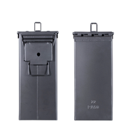 Boîte à munitions américaine en acier PA60 grande boîte à munitions 50cal support de stockage de munitions conteneur outils couvercle scellé articulé