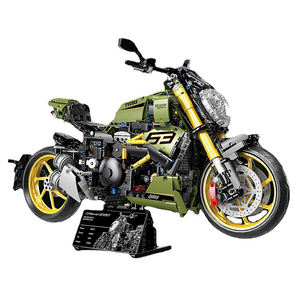 Motocicleta Deportiva Urbana de Alta Tecnología 1:5, Motocicleta de Carreras Rápida, Locomotora, Modelo de Ladrillos Modulares, Bloques de Construcción, Juguete de Regalo para Niños T4021 - Product Image 1