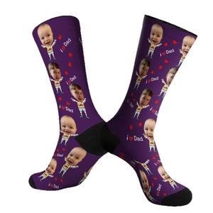 Chaussettes <span class=keywords><strong>de</strong></span> sport <span class=keywords><strong>de</strong></span> <span class=keywords><strong>Noël</strong></span> personnalisées pour enfants Winter Terry avec logo personnalisé Cross-Border sur <span class=keywords><strong>Amazon</strong></span> - Product Image 4